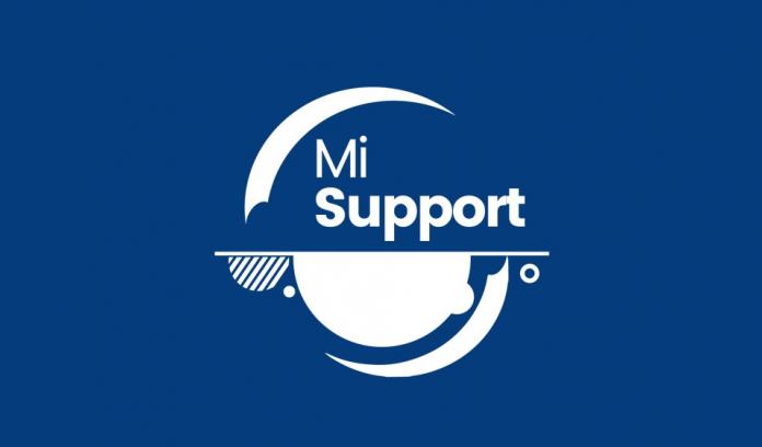 Mi Support Blue Background