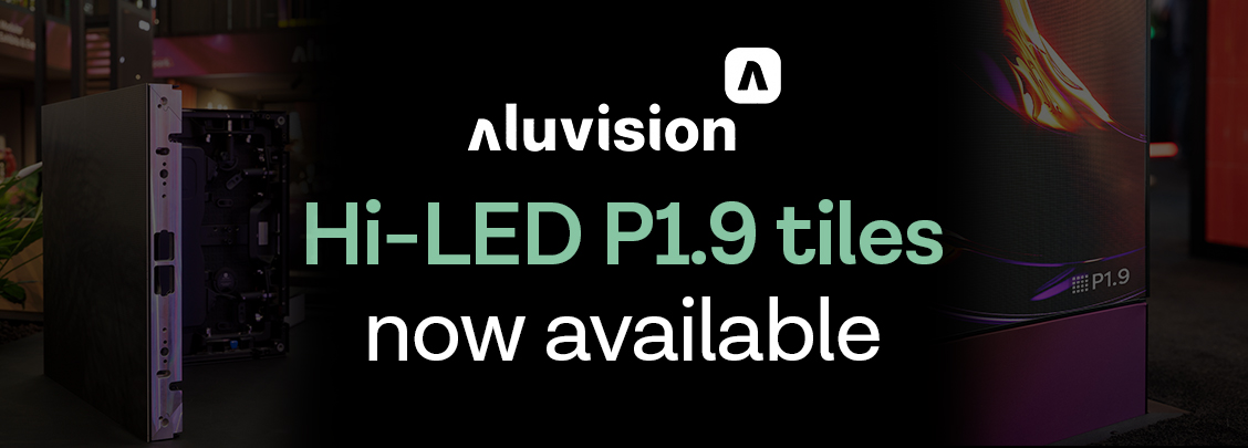 Aluvision Hi-LED P1.9 tiles now  available from PSCo 